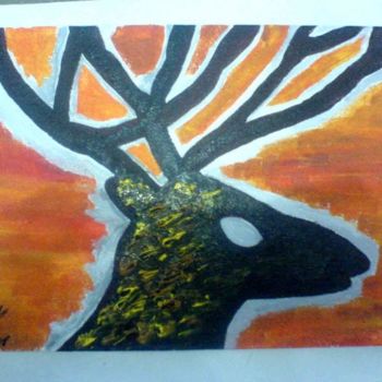 Dessin intitulée "dear,deer" par Windyasari Septriani, Œuvre d'art originale, Autre