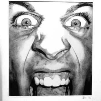 Drawing titled "The Scream" by Sancho Harker, Original Artwork, Other