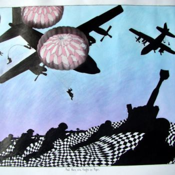 Drawing titled "Real Wars are Fough…" by Sancho Harker, Original Artwork, Other