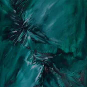 Pintura intitulada "Emerald Hill" por Raymona Glidden, Obras de arte originais, Óleo