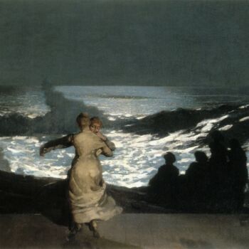 Pintura titulada "Nuit d'été" por Winslow Homer, Obra de arte original, Oleo