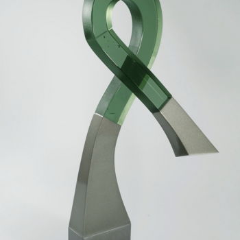 Скульптура под названием "Infinity" - Witold Sliwinski, Подлинное произведение искусства, Стекло