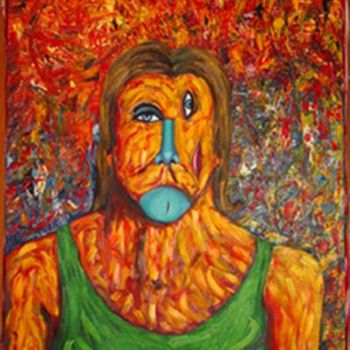 Malerei mit dem Titel "Self Portait" von Jon Neal, Original-Kunstwerk