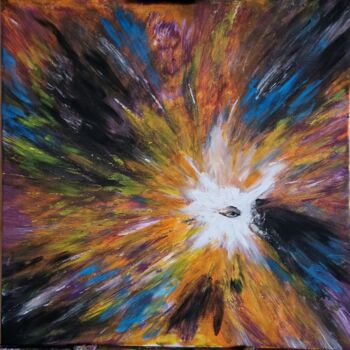 Pittura intitolato "Глаз Вселенной" da Wladimir Zizilin, Opera d'arte originale, Acrilico