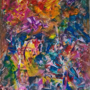 Pittura intitolato "Цветы настроения" da Wladimir Zizilin, Opera d'arte originale, Acrilico