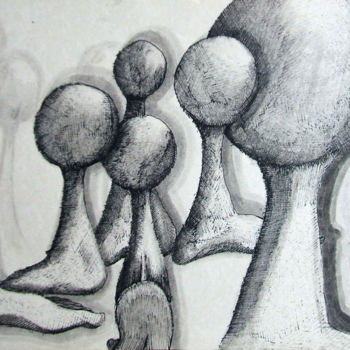 Drawing titled "pes-e-bolas.jpg" by Wladinir Luz Jr, Original Artwork