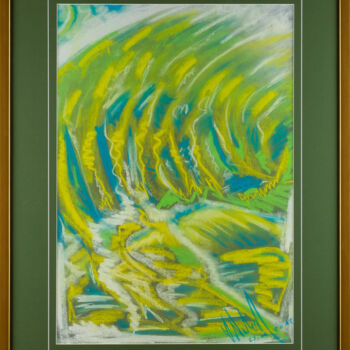 Peinture intitulée ""SEAWEED"" par Włodzimierz Marian Nowak, Œuvre d'art originale, Pastel