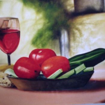 Malerei mit dem Titel "Bodegón tomates" von William Maruri Londoño, Original-Kunstwerk