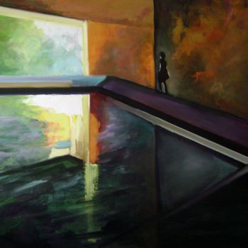 제목이 "innondation"인 미술작품 Martine Woellet로, 원작, 아크릴