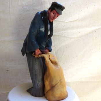 Sculpture titled "voyageur" by Martine Woellet, Original Artwork