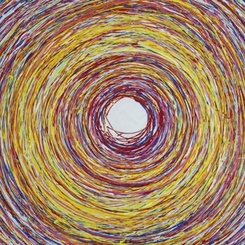 绘画 标题为“Round And Round” 由Wolfgang Mack, 原创艺术品, 油