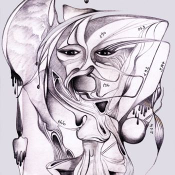 「sauvé par les chiff…」というタイトルの描画 Wolfonicによって, オリジナルのアートワーク