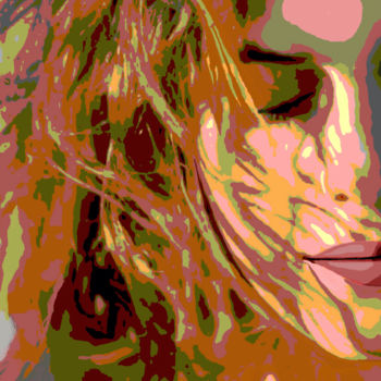 Digital Arts titled "Lisa décoiffée - To…" by Wolf Thiele, Original Artwork, 2D Digital Work