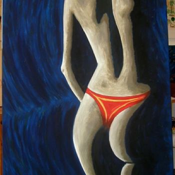 Painting titled "plus que nus" by Wolf Thiele, Original Artwork