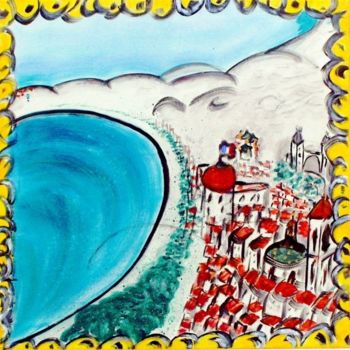 Painting titled "la baie des anges" by Wolf Thiele, Original Artwork