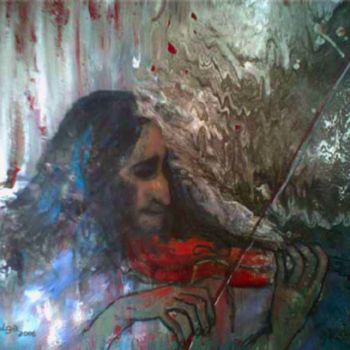 Pittura intitolato "Maestro" da Wolga Yaguzhinskaya, Opera d'arte originale, Olio
