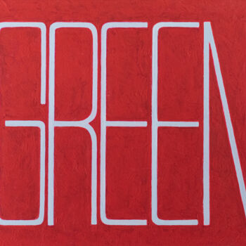 Malerei mit dem Titel "Orwell Green" von Wolk, Original-Kunstwerk, Acryl Auf Keilrahmen aus Holz montiert