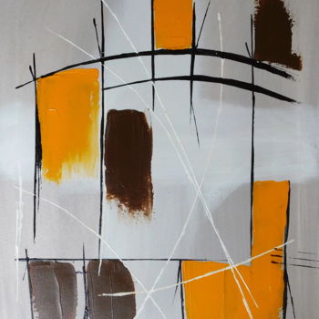 Schilderij getiteld "Tableau toile coton…" door M.Woloszyn, Origineel Kunstwerk, Acryl