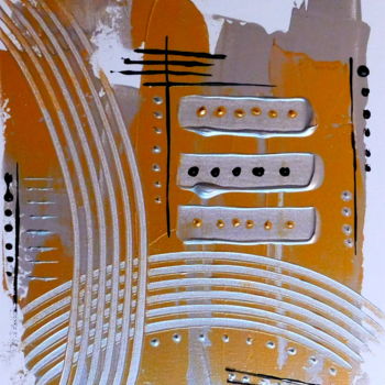 Malerei mit dem Titel "Tableau toile coton…" von M.Woloszyn, Original-Kunstwerk, Acryl