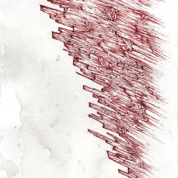 Rysunek zatytułowany „Faille” autorstwa Wood, Oryginalna praca, Atrament