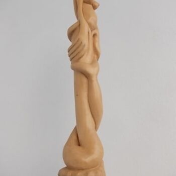 Скульптура под названием "KİBELE-2" - Hasan Canel, Подлинное произведение искусства, Дерево