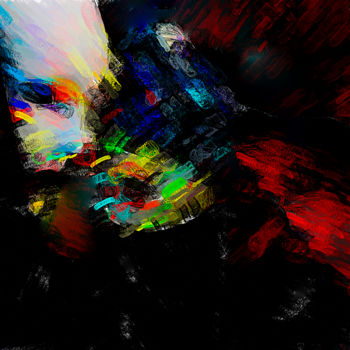 Arte digitale intitolato "Masquerade #001" da Mikhail Solovyov, Opera d'arte originale, Pittura digitale