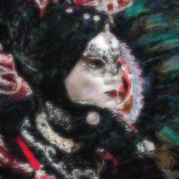 Digital Arts titled "Masquerade #002" by Mikhail Solovyov, Original Artwork, Digital Painting