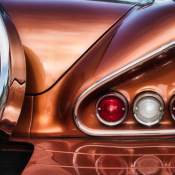 Photographie intitulée "Impala Chrome 1" par Patrick O'Brien, Œuvre d'art originale, Photographie numérique