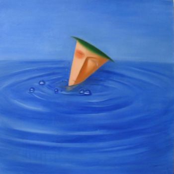 Peinture intitulée "In  the water" par Bing Wu, Œuvre d'art originale
