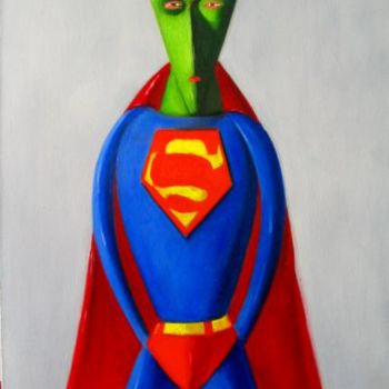Картина под названием "超人" - Bing Wu, Подлинное произведение искусства
