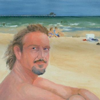 绘画 标题为“At The Beach” 由Frank Wuts, 原创艺术品