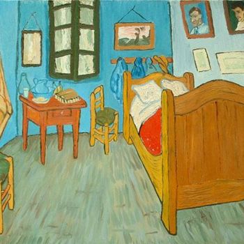 绘画 标题为“Bedroom in Arles I” 由Frank Wuts, 原创艺术品