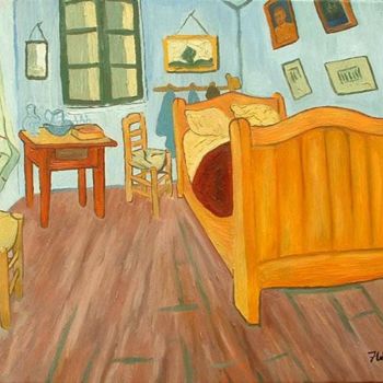 绘画 标题为“Bedroom in Arles II” 由Frank Wuts, 原创艺术品