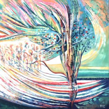 Painting titled "Nurture" by Ella Prakash, Original Artwork, Oil