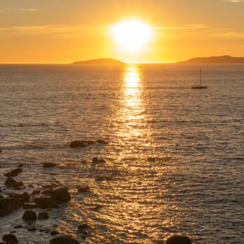 Photography titled "Sunset on sailing b…" by Xan Gasalla González-Redondo, Original Artwork, Digital Photography