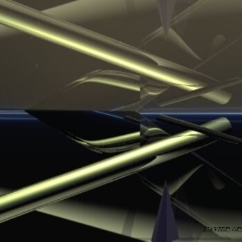 Arts numériques intitulée "Abstract Alien Geom…" par Xavier Crepin, Œuvre d'art originale