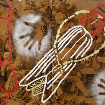 Pittura intitolato "Unknown Memory" da Xavier Debeerst, Opera d'arte originale, Olio Montato su Telaio per barella in legno