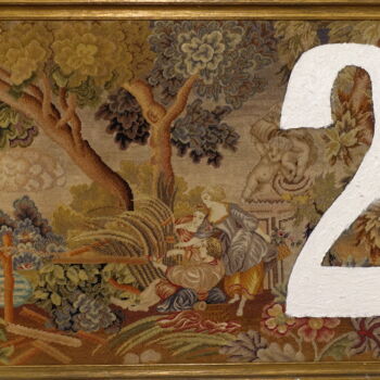 Картина под названием "Two" - Xavier Debeerst, Подлинное произведение искусства, Масло Установлен на Деревянная рама для нос…