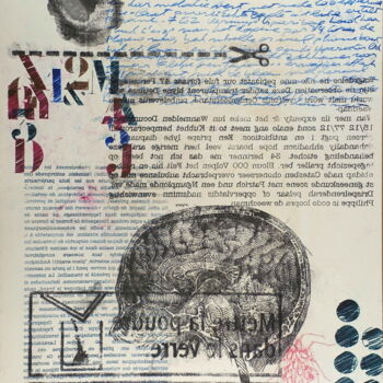 Dessin intitulée "_mémoire_oublie_ po…" par Xavier Debeerst, Œuvre d'art originale, Monotype