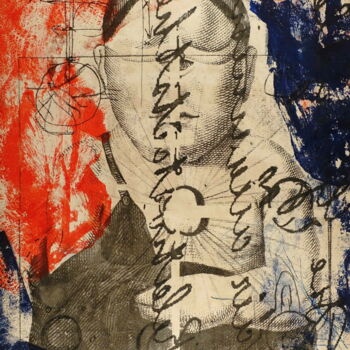 Incisioni, stampe intitolato "Einstein Project #01" da Xavier Debeerst, Opera d'arte originale, Monotipo