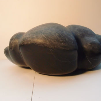 Sculpture titled "Le cloud" by Xavier Malbreil, Original Artwork, Stone