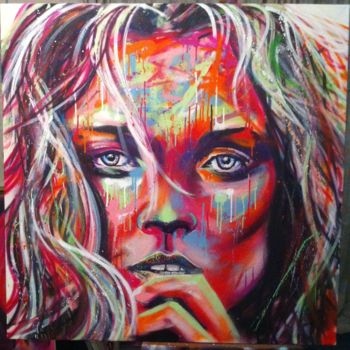 Painting titled "Kate" by Xavier Morel, Original Artwork, Acrylic