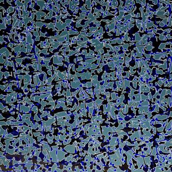Картина под названием "DRIPPING ZONE 03" - Xaro, Подлинное произведение искусства, Акрил Установлен на Деревянная панель