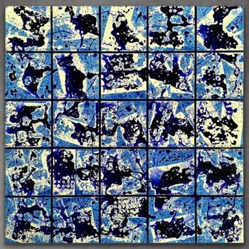 "STAMPED SQUARES" başlıklı Dijital Sanat Xaro tarafından, Orijinal sanat, 2D Dijital Çalışma Alüminyum üzerine monte edilmiş