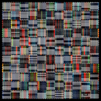 Картина под названием "MultiSquare Digital…" - Xaro, Подлинное произведение искусства, 2D Цифровая Работа Установлен на Алюм…