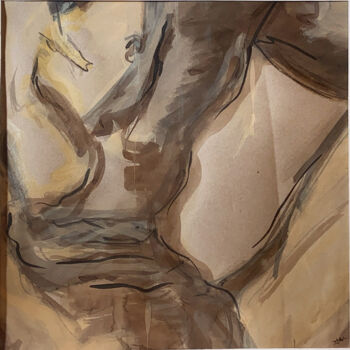 Рисунок под названием "Repair Man II" - Xavier Trobel, Подлинное произведение искусства, Чернила