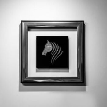 Sculpture intitulée "Diamond's Horse" par Xavier Wttrwulghe, Œuvre d'art originale, Aluminium