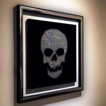 Sculpture intitulée "Diamond's Skull 60" par Xavier Wttrwulghe, Œuvre d'art originale, Aluminium