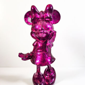 Sculptuur getiteld "Minnie Pink Marble" door Xavier Wttrwulghe, Origineel Kunstwerk, Hars