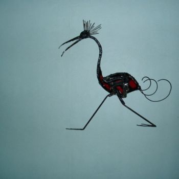 Картина под названием "oiseau murale" - Xavier Sayago, Подлинное произведение искусства